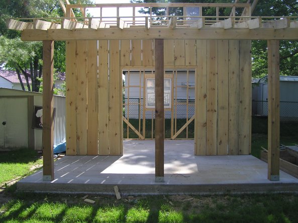 Building Shed Rafters